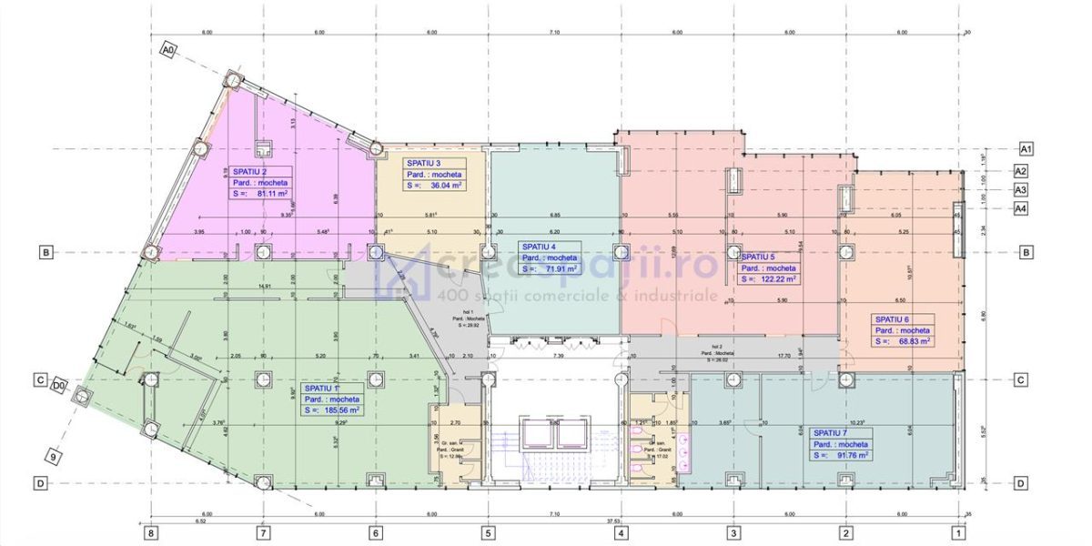 Spatiu office, 2 camere, 92mp, Tatarasi Tudor Center - foto 9