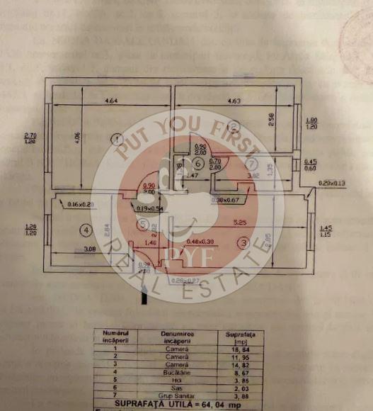 Policlinica Malcoci | Ap 3 camere | Semidec | 64mp | B13130 - foto 8