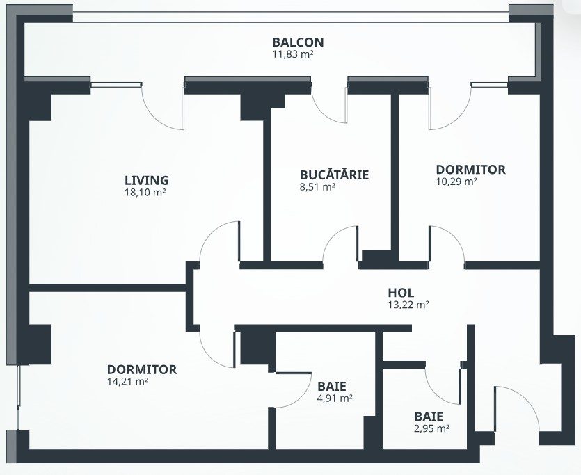 TATARASI BLOC NOU: Ap cu 3 camere + 2 Bai decomandat 156.160EUR + 21%TVA - foto 9
