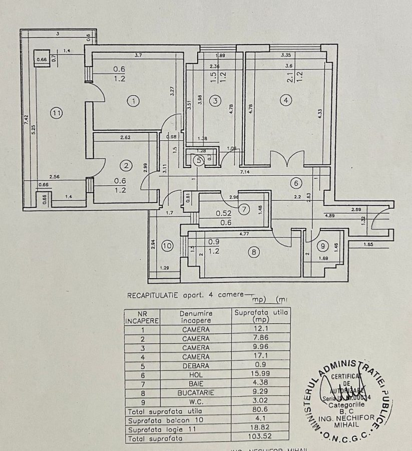Apartament langa Palas - 105 mp - 4 camere ! - foto 11