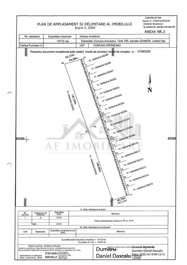 Aroneanu teren 8503 deschidere la doua strazi utilitati la ambele capete s-a demarat procedura de PUZ Intrare in intravilan - foto 2