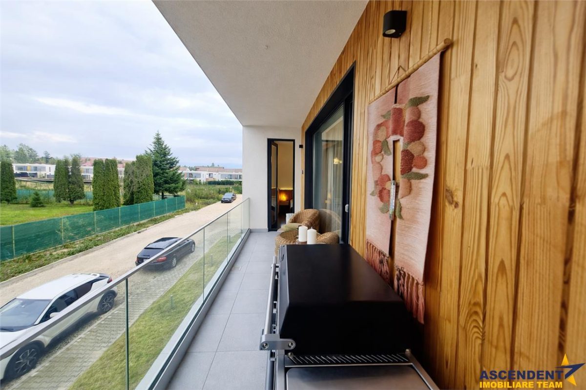 Rezidenta cu vibe de vacanta, mobilata, accesorizata cu terasa, boxa si parcare - foto 10