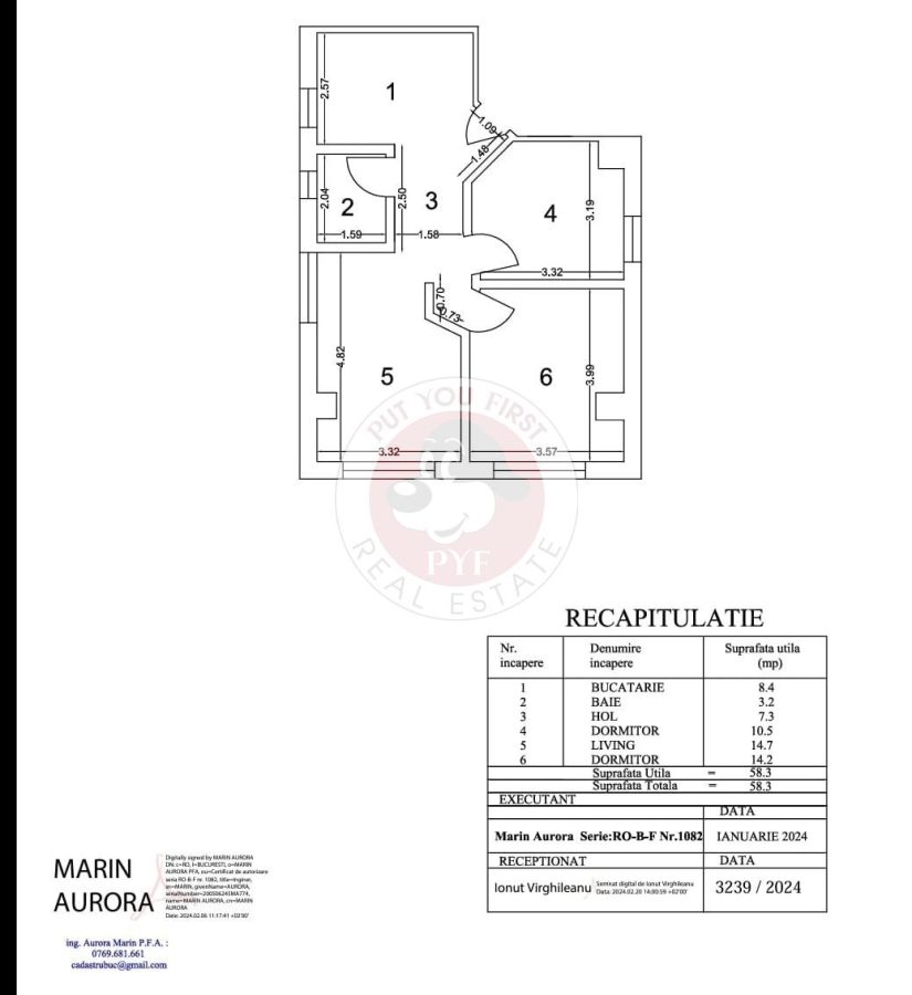 Parc Verdi | 3 camere | Bloc 2014 | Decomadat | 58 mp | B13146 - foto 7