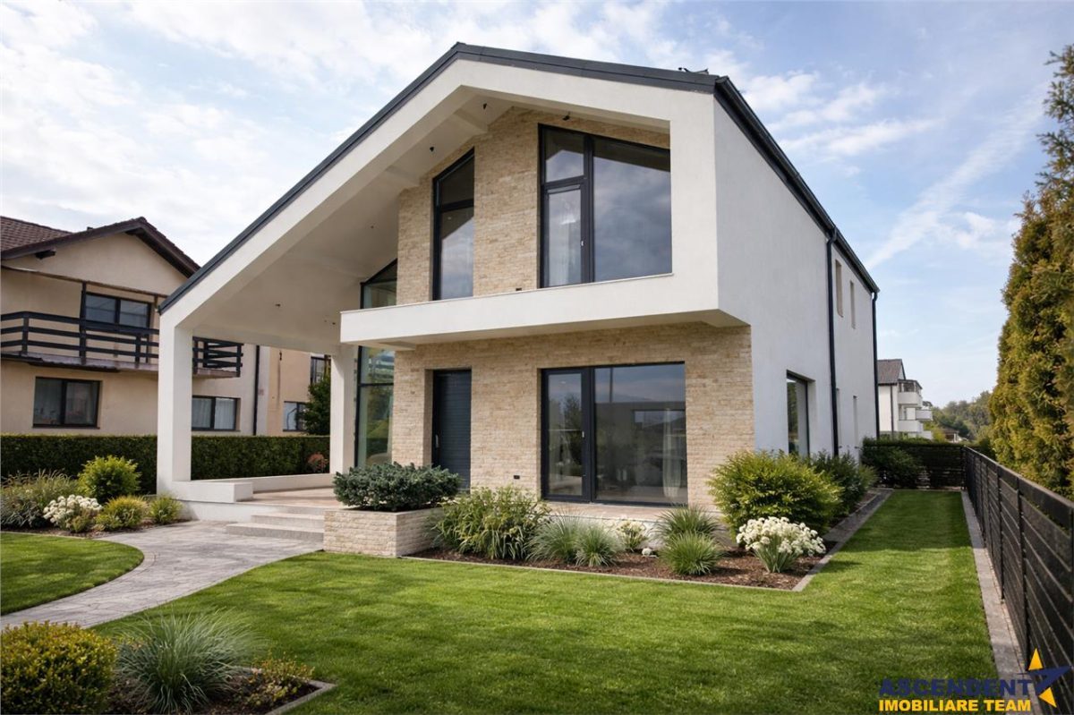 Vila moderna, unica prin design si arhitectura, la cheie, Sanpetru, Brasov - 