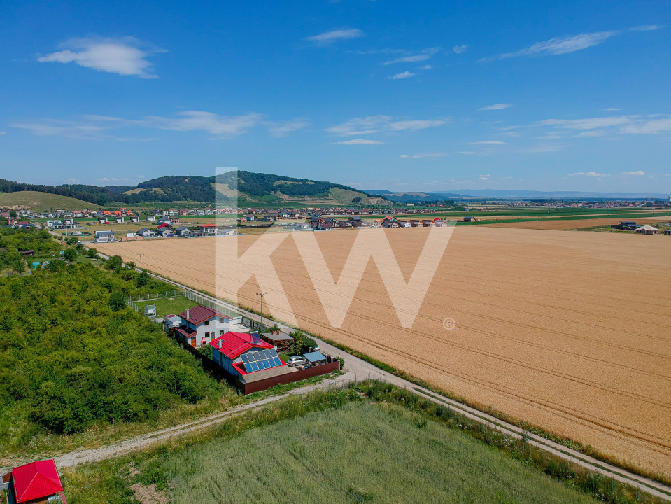 REZERVAT Teren Sânpetru, drum spre Hărman, 9300 mp, COMISION 0% - Sanpetru