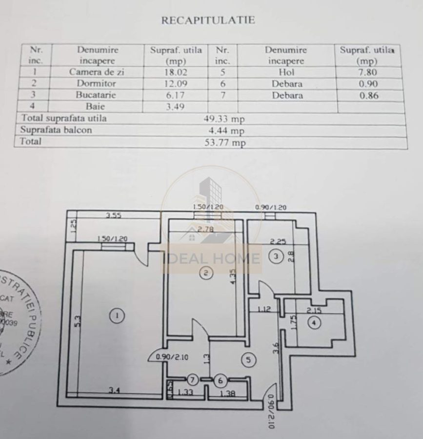 Apartament doua camere decomandat - Mircea cel Batran - etajul 1 - foto 5
