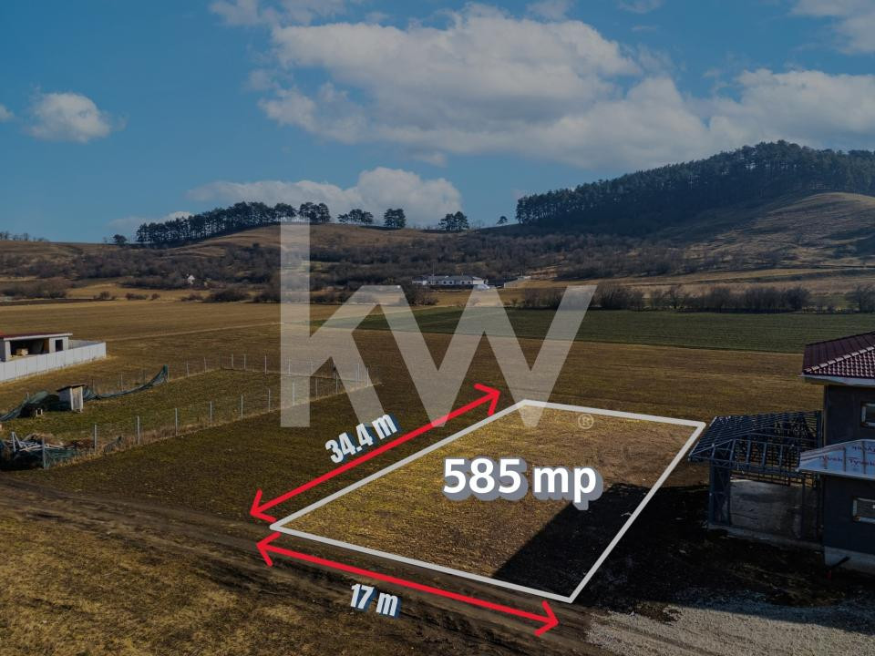 Teren intravilan 585mp Sânpetru, panoramă Lempes si padure, Comision 0% - foto 2