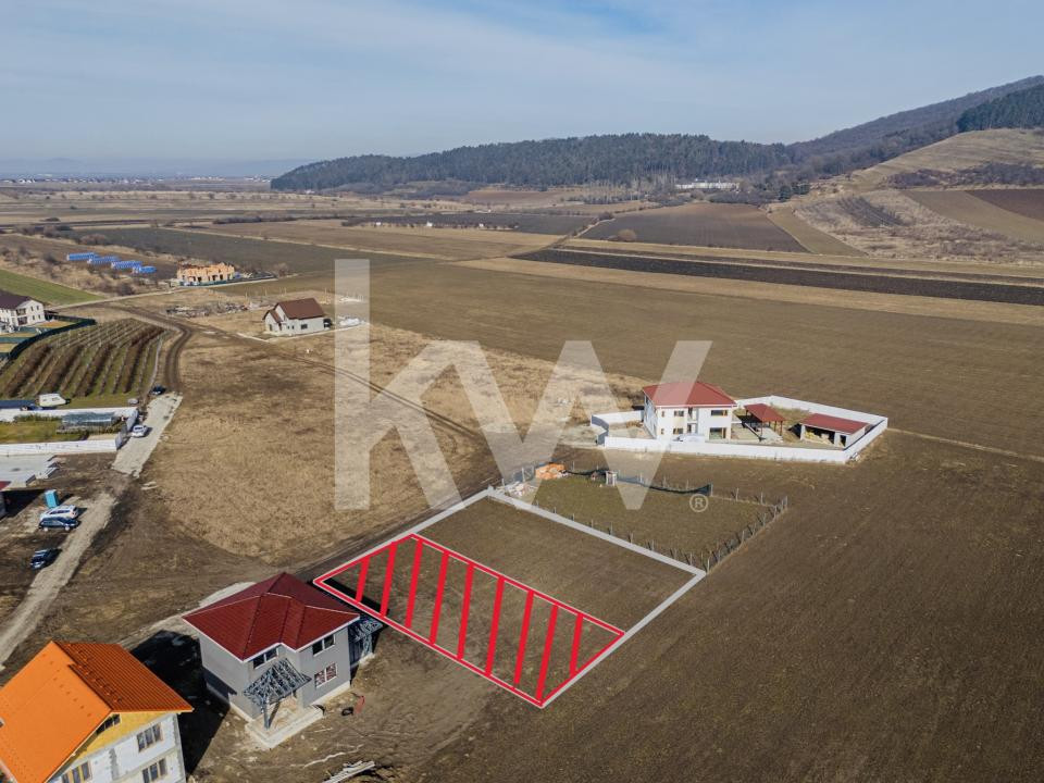 Teren intravilan 585mp Sânpetru, panoramă Lempes si padure, Comision 0% - foto 6