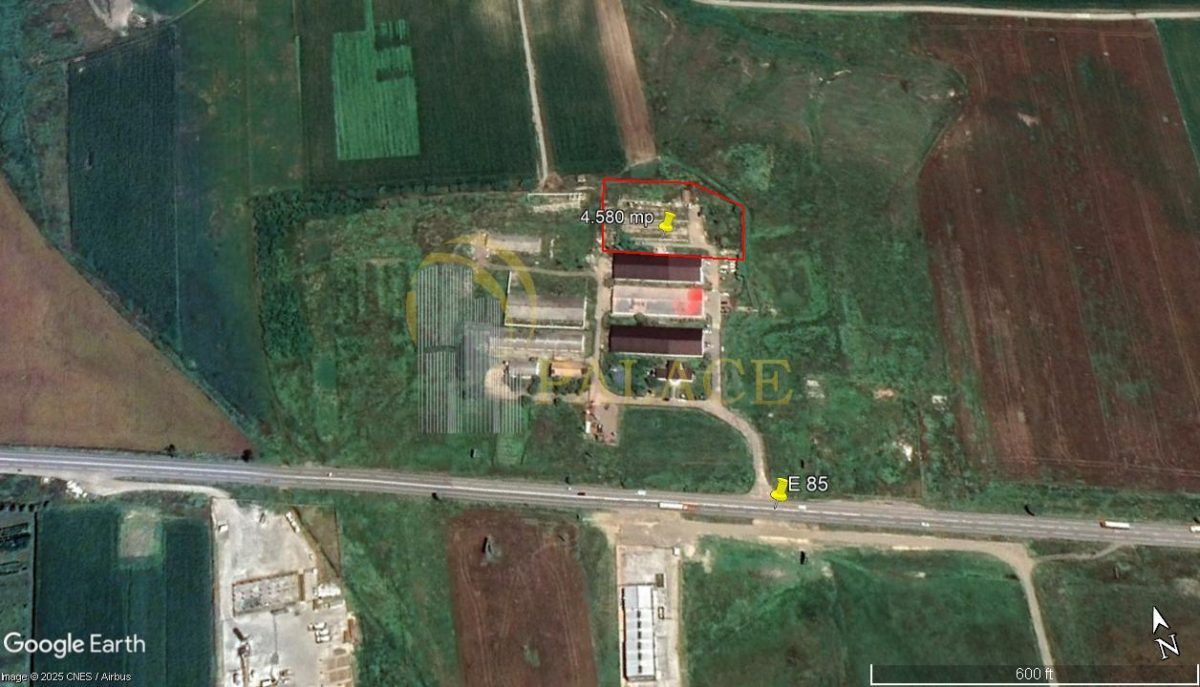 Teren Industrial 4580 mp Letcani, Platforma Betonata - foto 2