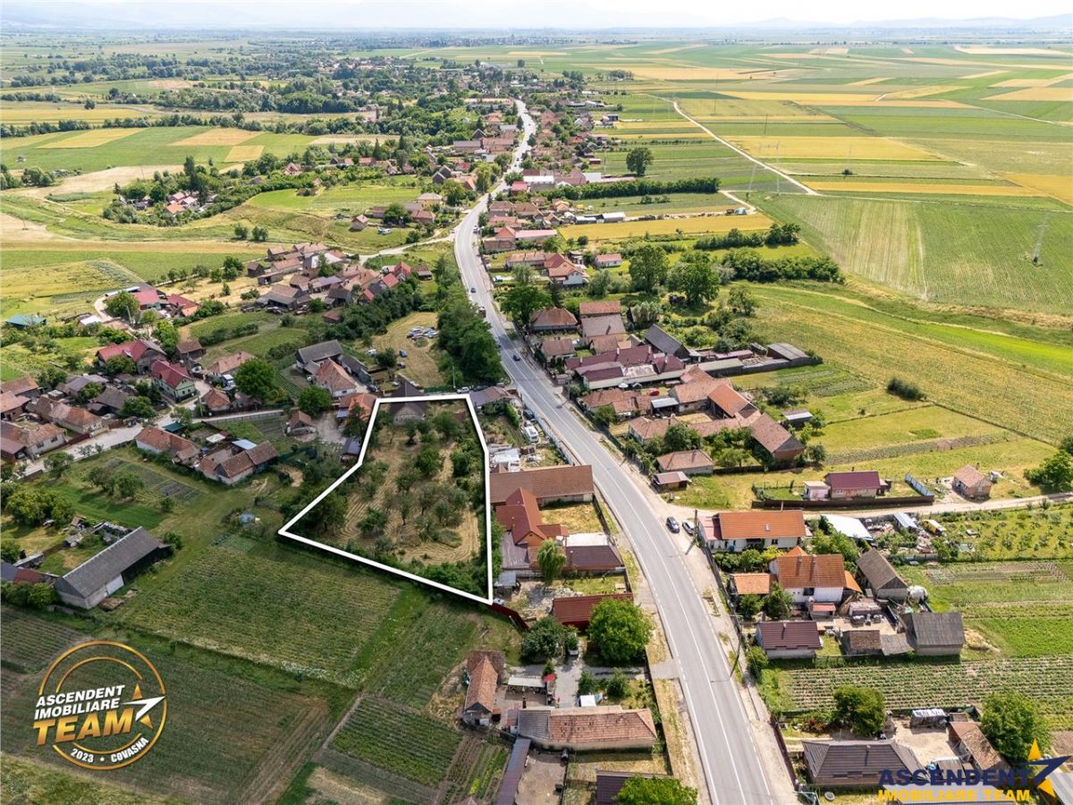 FILM! 2.700mp teren cu casa personalizabila, pomi fructiferi,langa Sfantu Gheorghe: Santionlunca - 