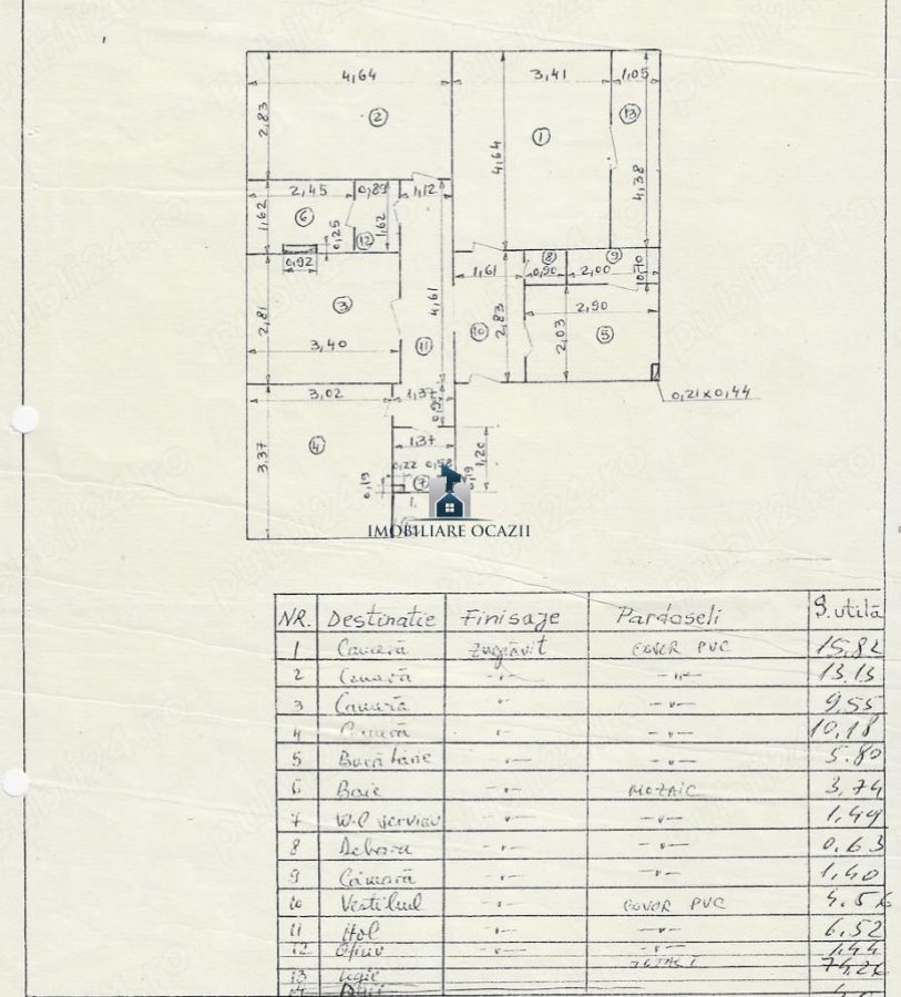 Apartament 4 Camere Decomandat Brancoveanu-Covasna - 