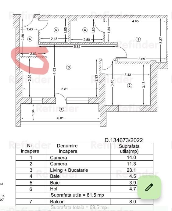 Inchiriere apartament 3 camere | mobilat si utilat nou | bloc 2023 | centrala proprie | Titan - Prisaca Dornei | loc parcare | - foto 16