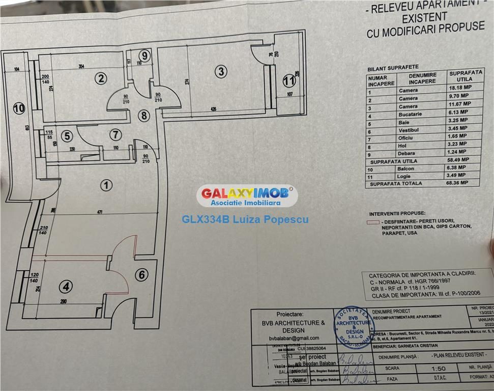 Apartament 3 camere AFI COTROCENI-BD TIMISOARA et 6|8,reabilitat - foto 11