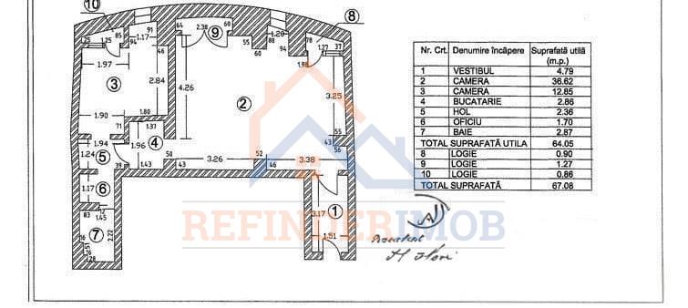 Penthouse Unirii â€“ Rond Alba Iulia  Vedere panoramică 67 mp  3 balcoane - foto 2