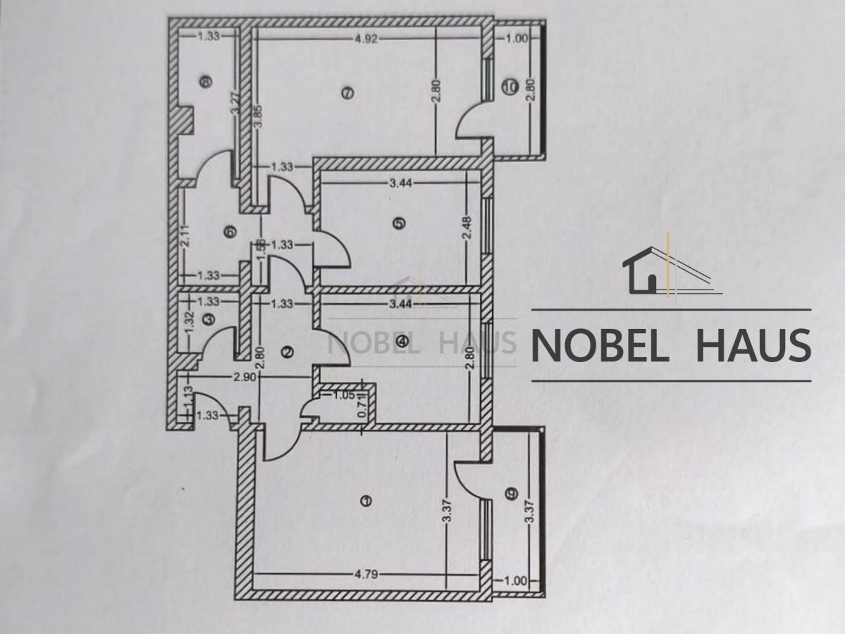 Apartament 3 camere, decomandat, etajul 2, cartier Gara - foto 11