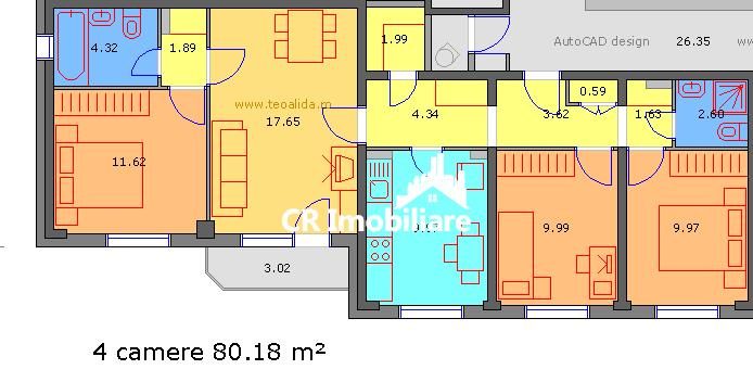 Apartament 4 camere Calea Mosilor - 