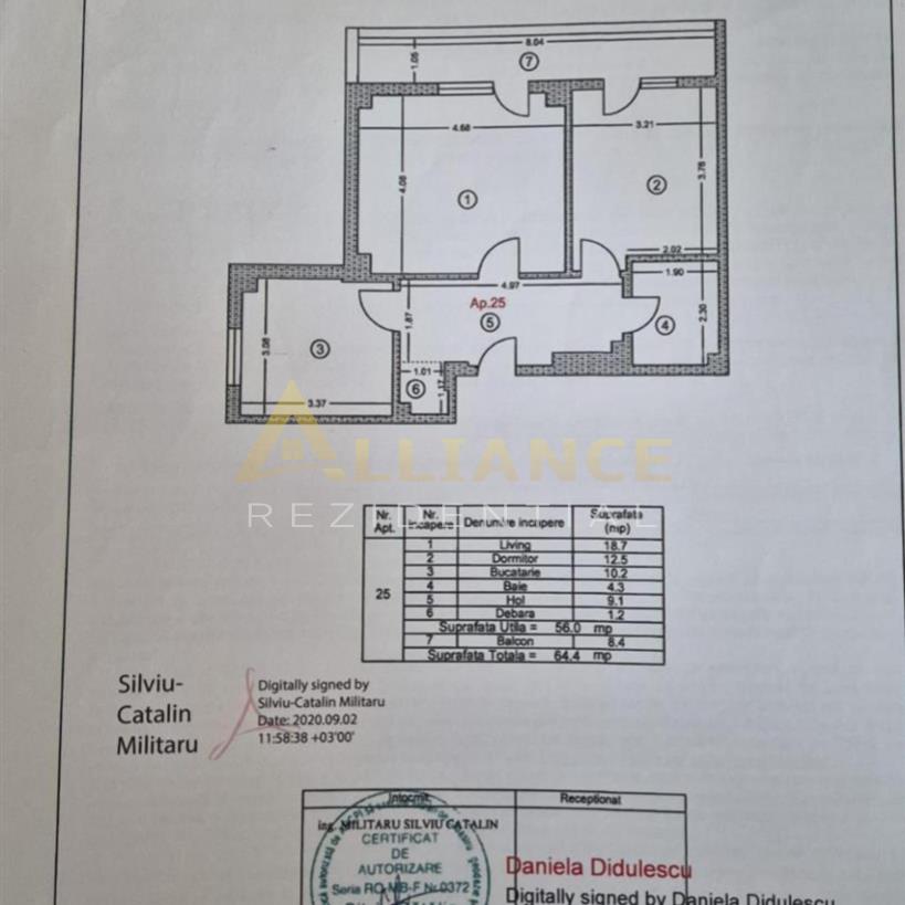 Apartament 2 camere decomandat â€“ Deco Residence (Biruintei 93) - foto 9