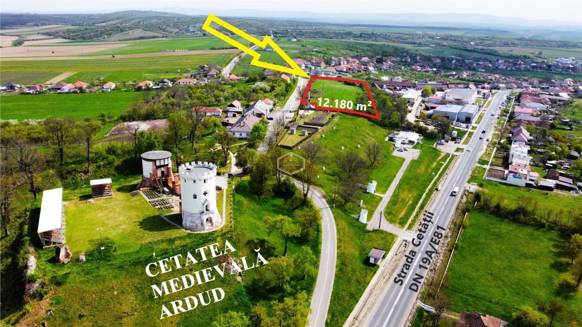 Teren 12.180 mÂ² langa Cetatea Medievala Ardud | Hotel / Investitie turistica - 