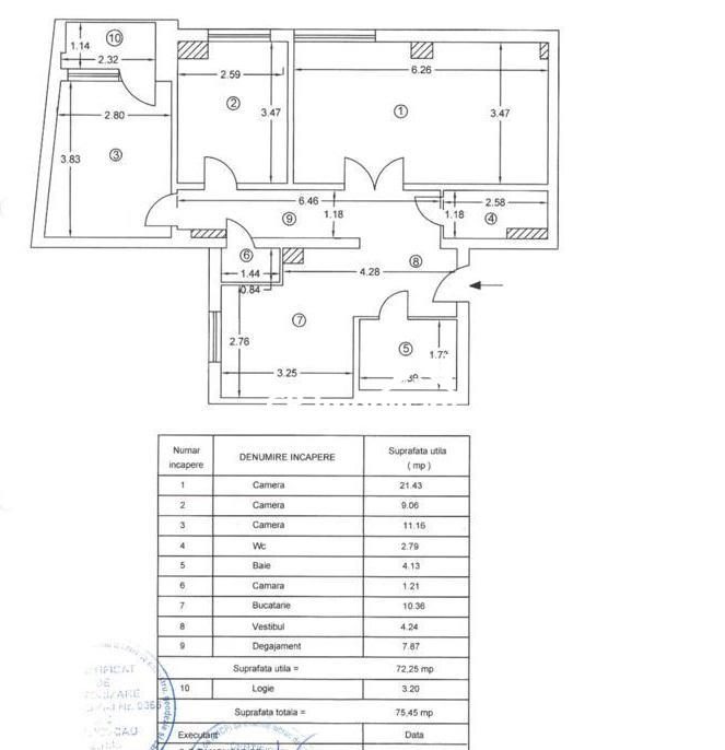 Apartament 3 camere Magheru KFC/Metrou Romana - foto 10
