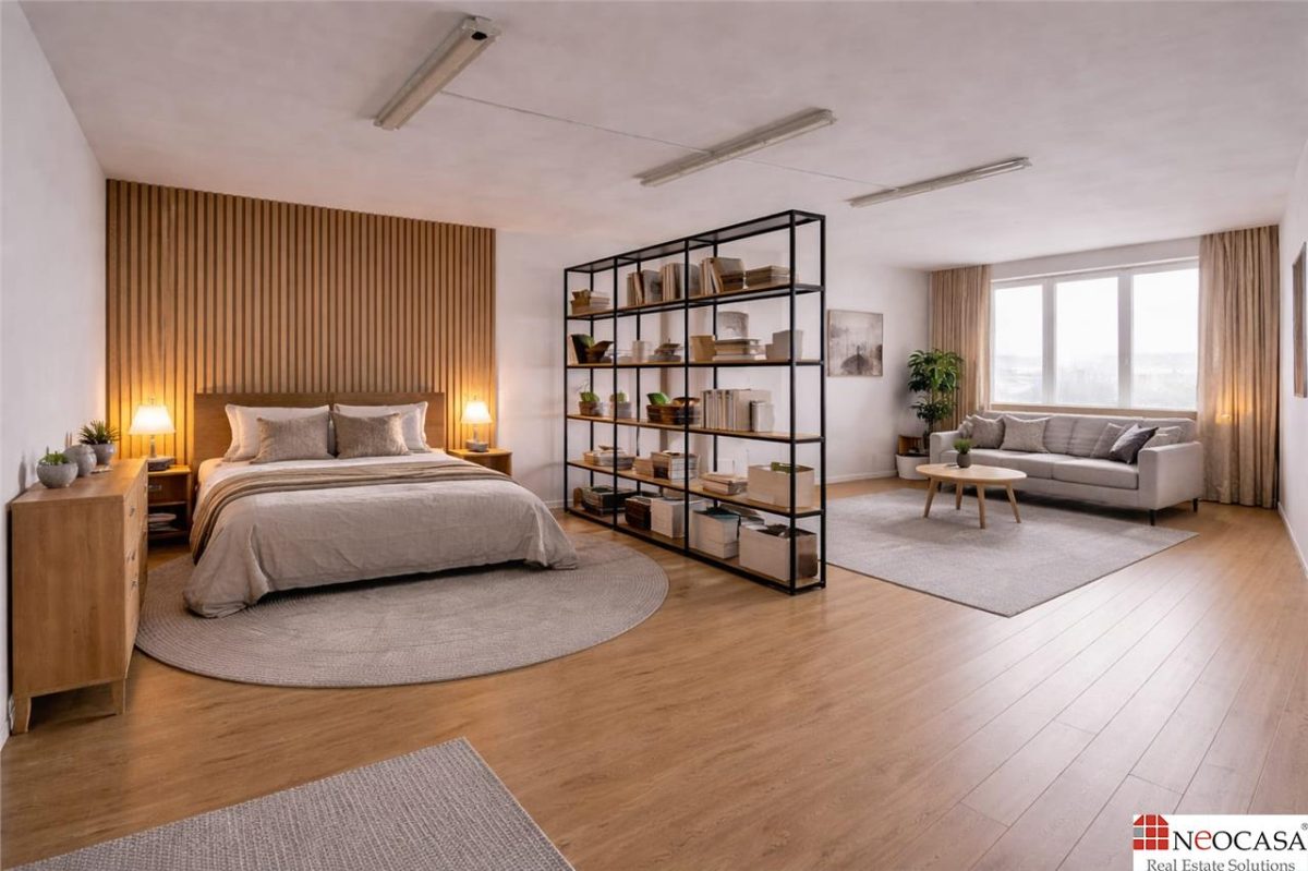 Garsoniera LUMINOASA â€“ Piata Alba Iulia-Burebista -39.40 mp - 