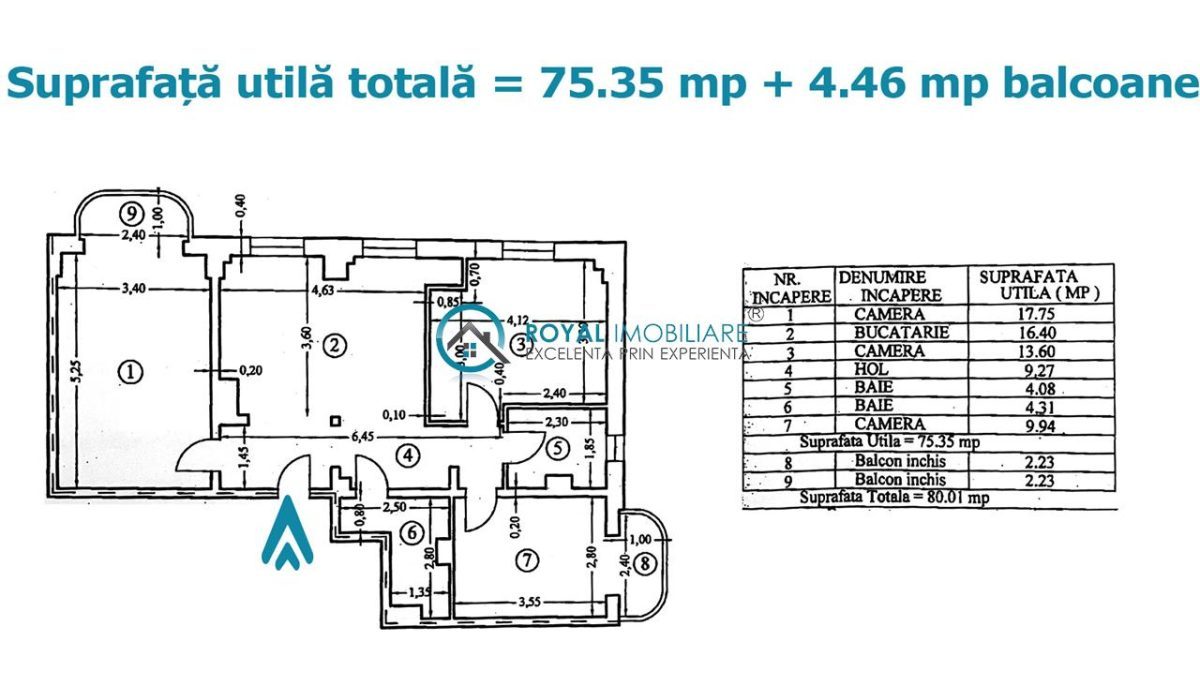 Royal Imobiliare - Vanzare apartament 3 camere zona Marasesti - foto 19