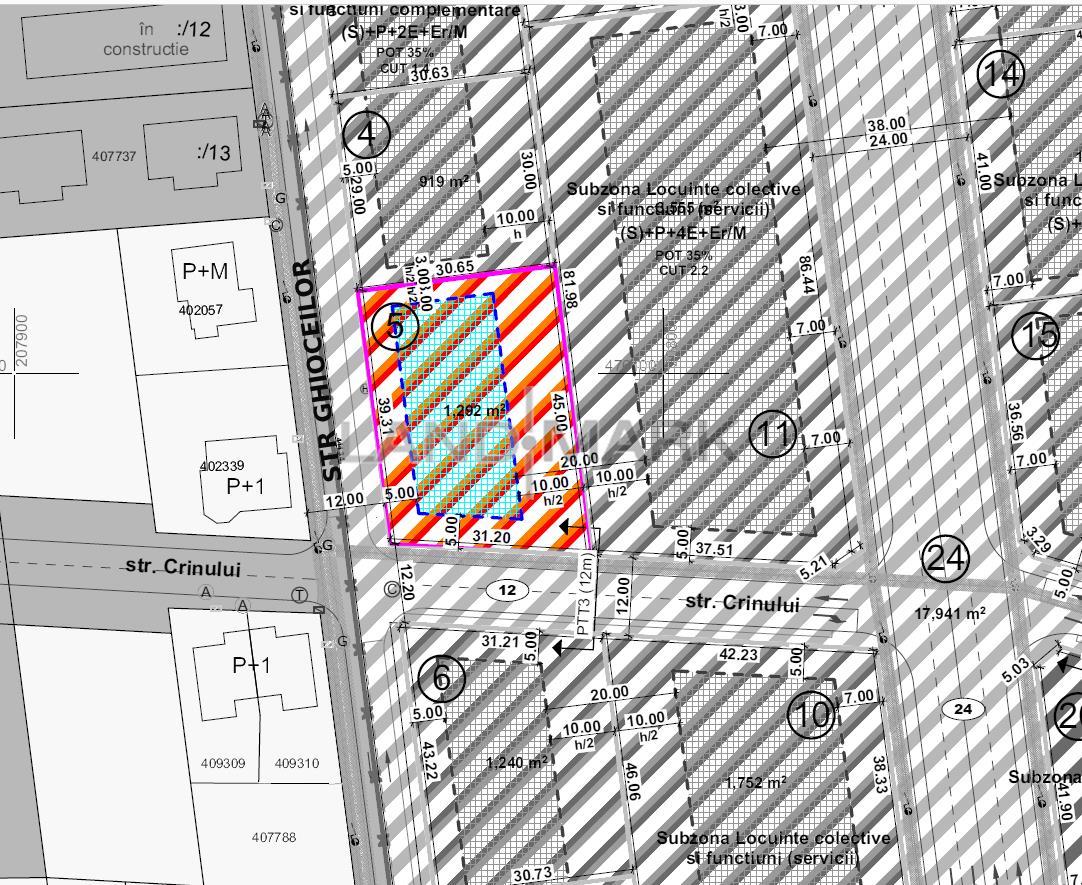 COMISION 0% Teren de BLOC P+2E+Er de vanzare zona Braytim - Girocului - foto 2