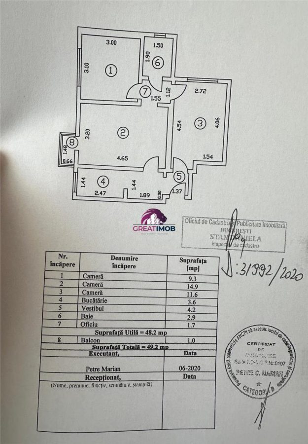3 Camere renovat | Metrou Costin Georgian | Vizavi de Parcul Morarilor - foto 9