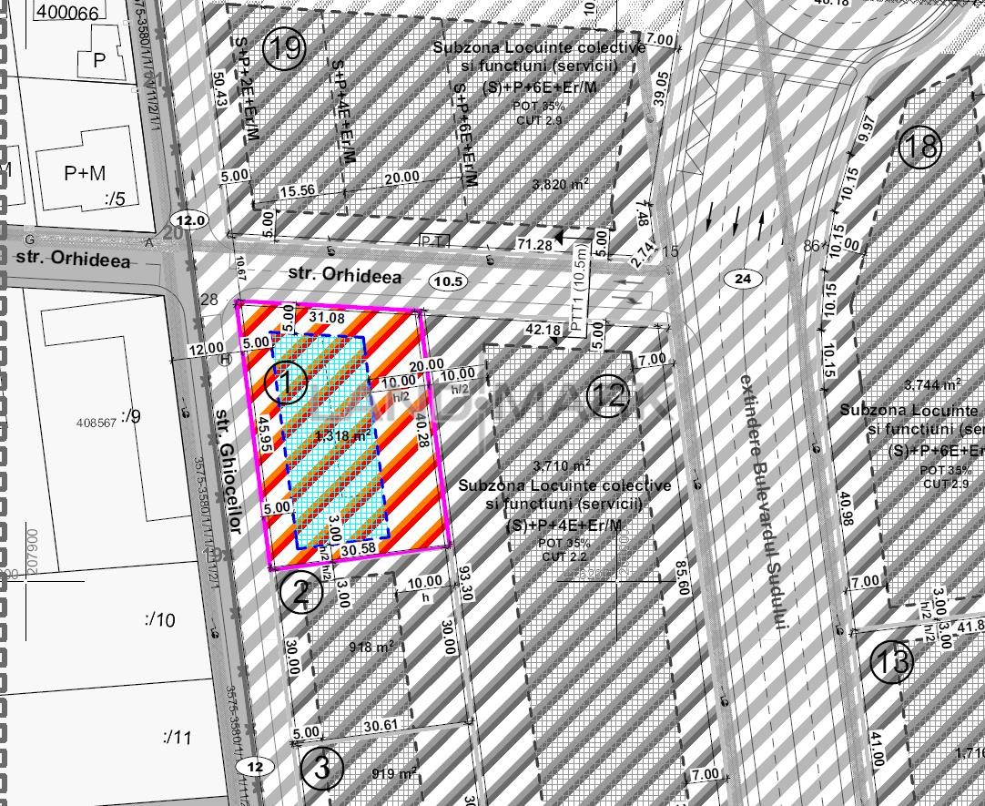 Teren pentru BLOC P+2E+Er de vanzare in zona Braytim - Girocului - foto 2