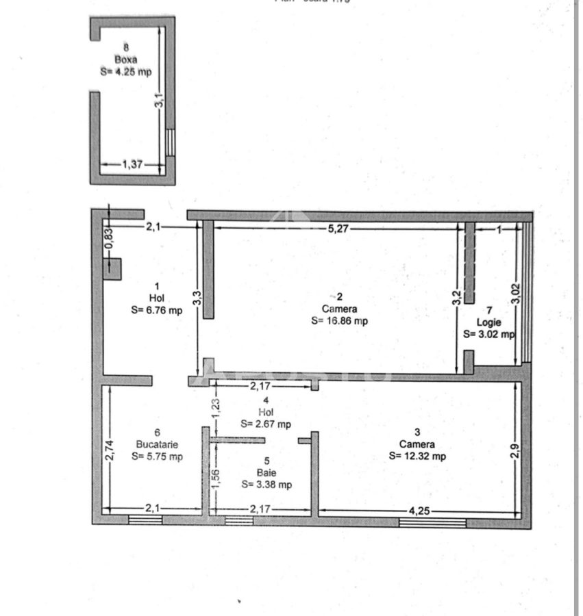 Apartament cu 2 camere de vanzare, cu boxa zona Cetatii, in Timisoara - foto 9