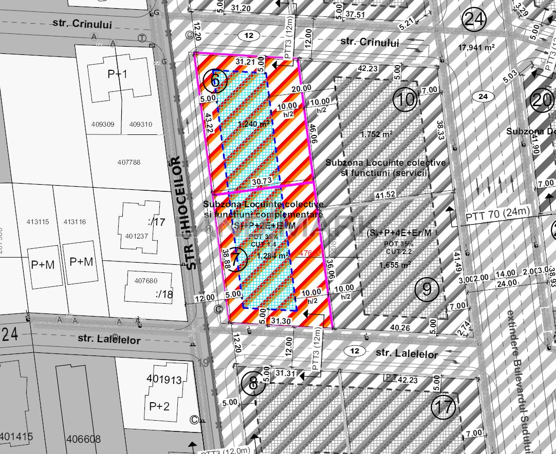 COMISION 0% Teren de BLOC P+2E+Er de vanzare zona Braytim - Girocului - foto 2