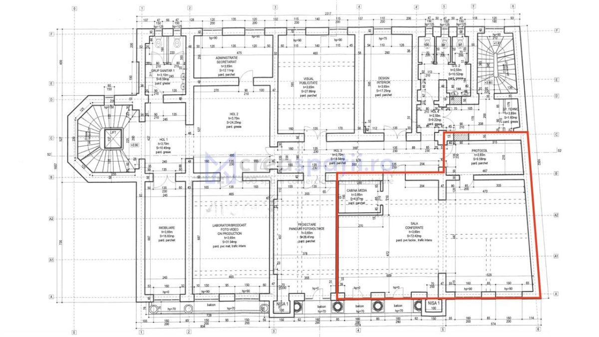 Inchiriere spatiu birouri ultracentrale, cladire unica, 118mp, Cuza Voda - foto 5