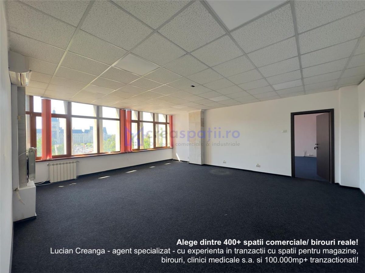 Spatiu birouri; vedere Palat Culturii; 100mp, Casa Cartii - 