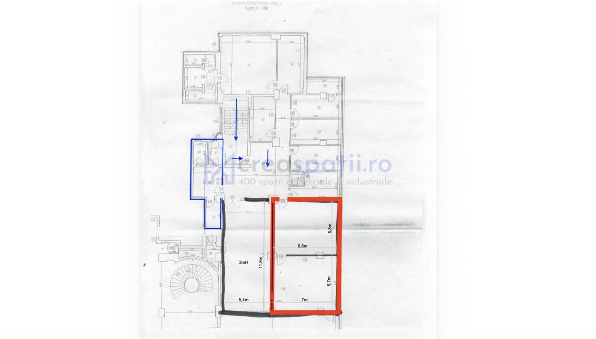 Spatiu birouri; vedere Palat Culturii; 100mp, Casa Cartii - foto 9