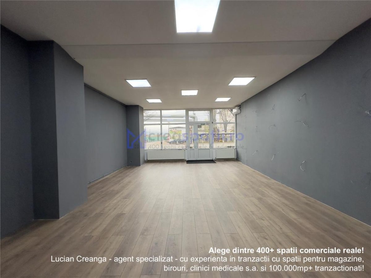 Spatiu comercial vitrat 78mp, zona Carrefour Felicia - Iasi