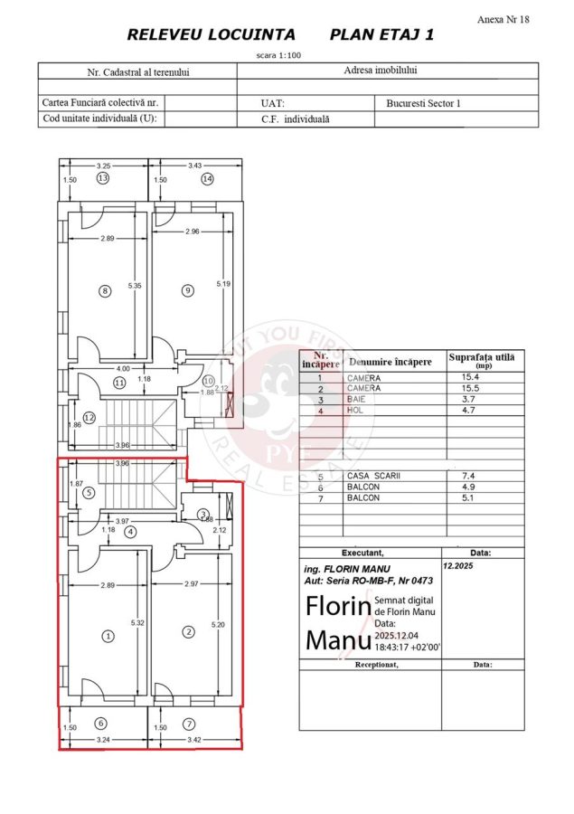 Bucurestii Noi | 5 cam | Parcare | Dec | 142mp | B13185 - foto 20
