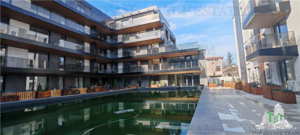 Apartament de 4 camere, cu finisaje premium, 160mp, 2bai, 2 bucatarii, toate utilitatile, piscina, complex rezidential securizat, zona Padurea Baneasa - foto 7
