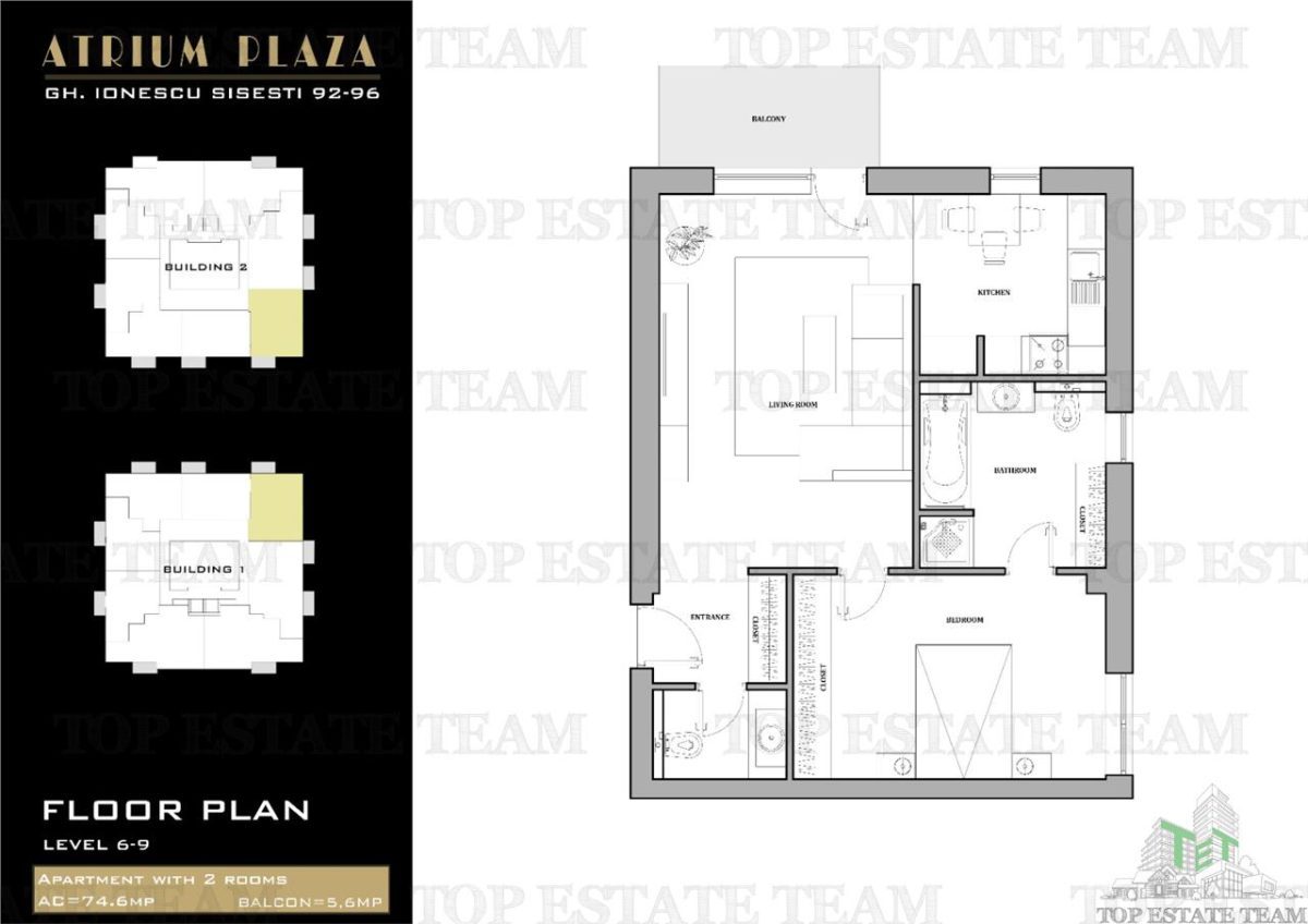 Apartament 2 camere cu doua bai Sisesti - foto 13