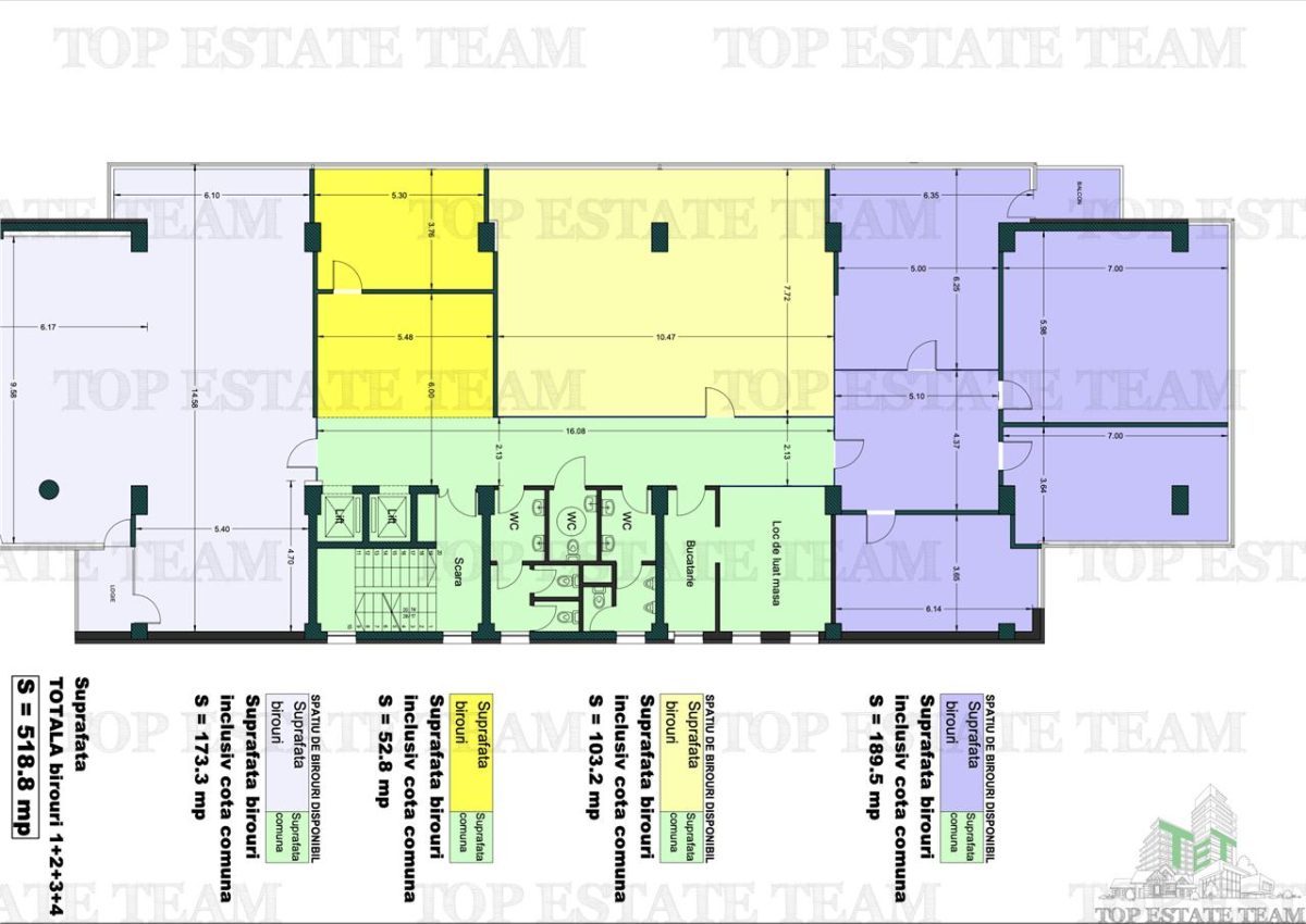 Spatiu de Birouri de 518 mp in Zona Lujerului - foto 5