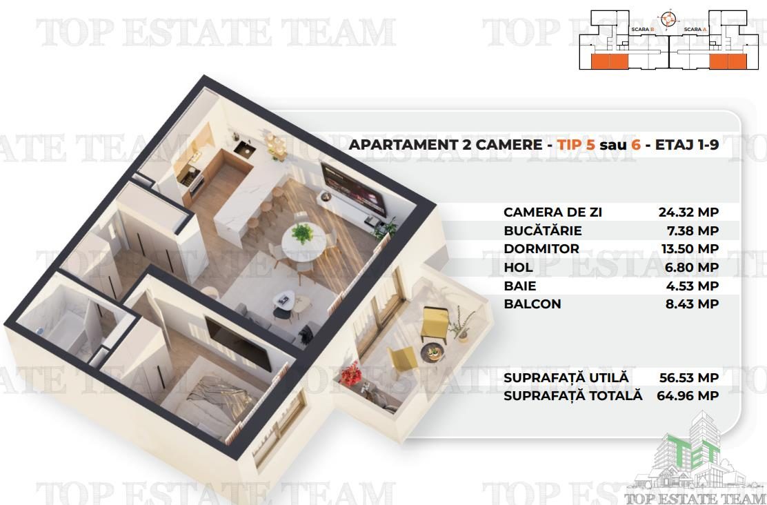 SUPER-PRET Apartament 2 camere  bloc nou zona Antiaeriana - foto 2