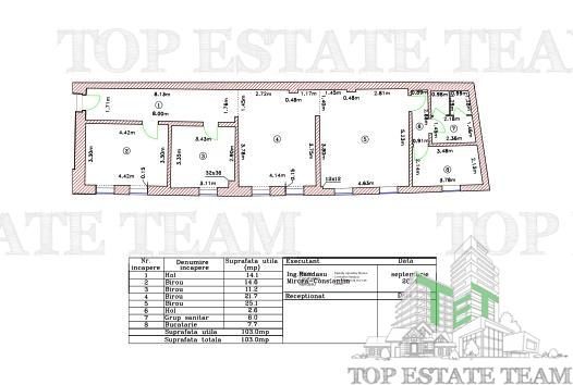 Spatiu comercial sau birouri  elegante de inchiriat , pretabil clinica , central, cladire renovata,  et 1, 12 EUR  /mp, zona Cismigiu - foto 11