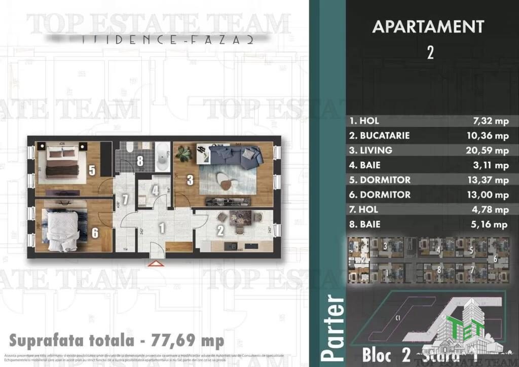 Reduceri! Apartament 3 camere bloc nou Berceni/Parc Tudor Arghezi - Bucuresti