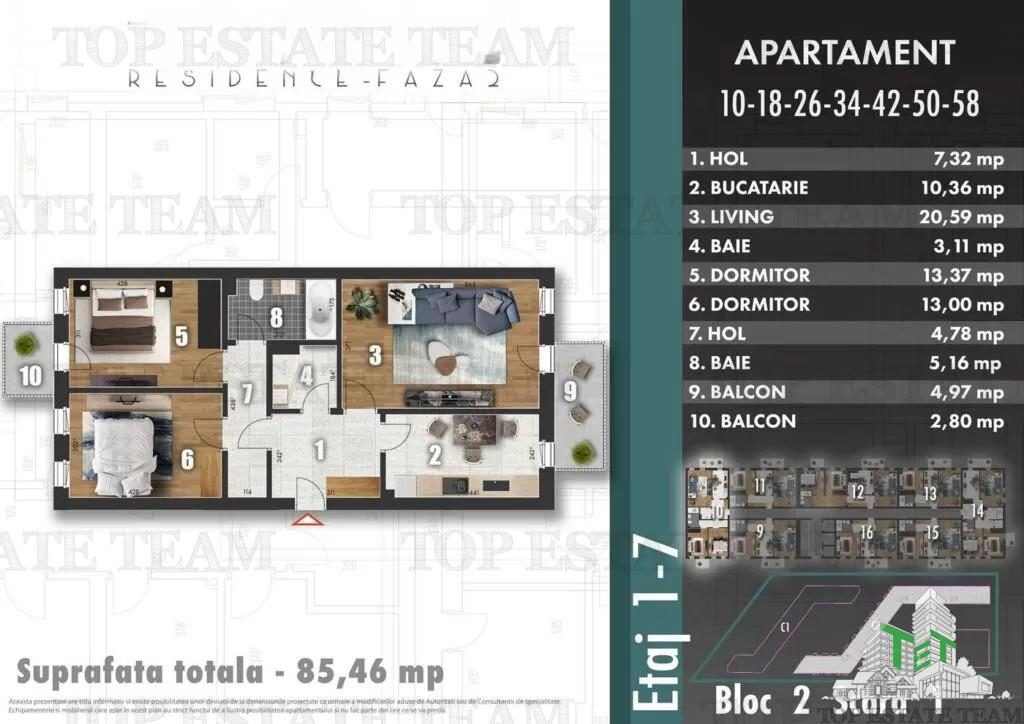 Reduceri! Apartament spatios 3 camere, bloc nou, zona Berceni - Bucuresti
