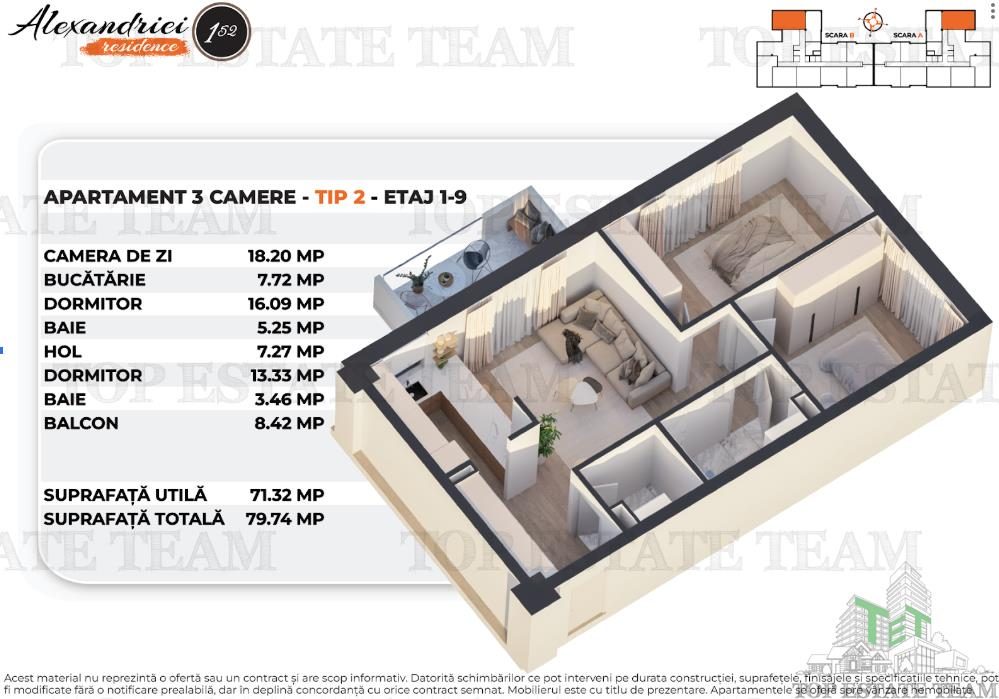 Apartament nou cu 3 Camere, Soseaua Alexandriei - foto 7