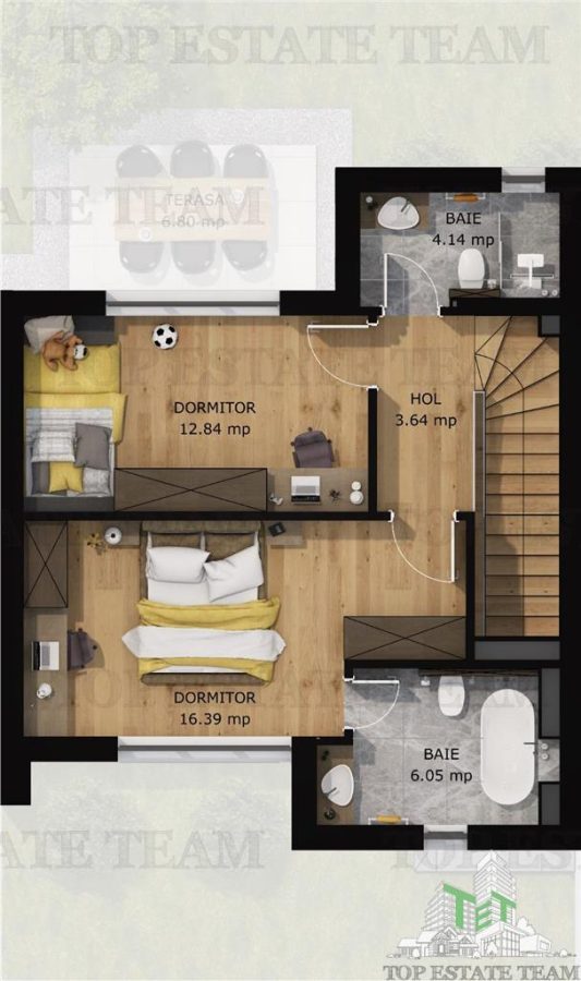 Cartier de case securizat cu bariera - foto 18