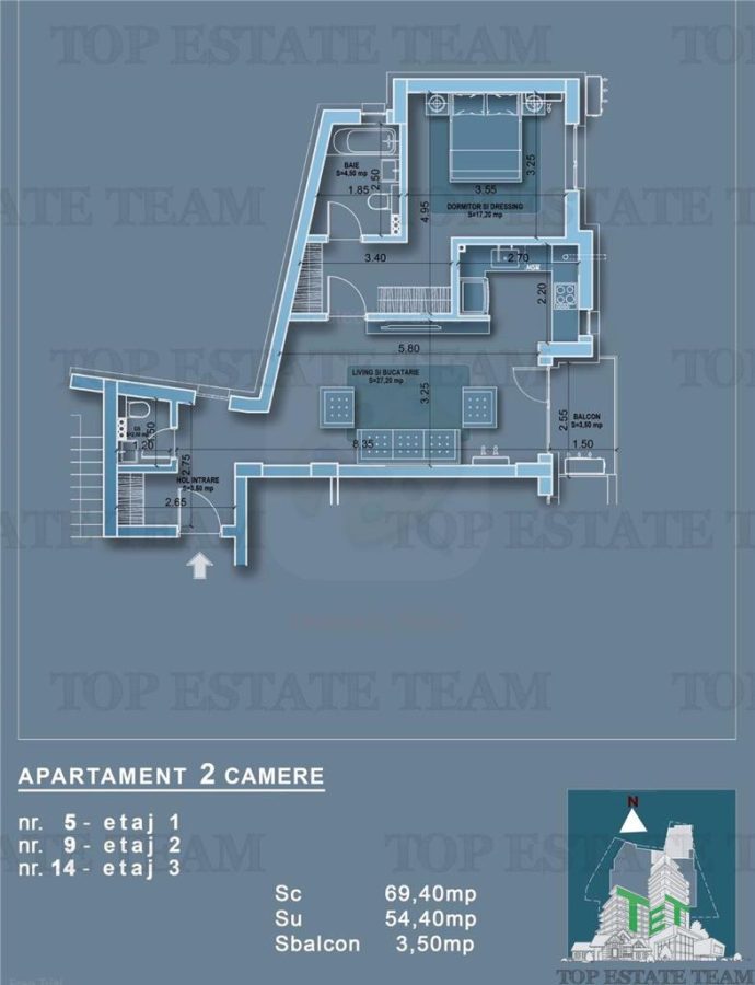 Apartament 3 camere in bloc nou, zona Mosilor - foto 5
