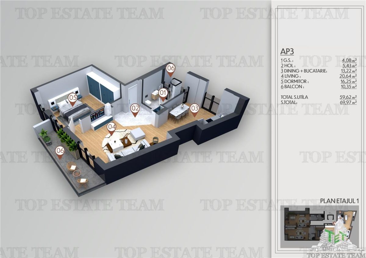 Apartament 2 camere de vanzare in zona Bucur Obor - foto 2