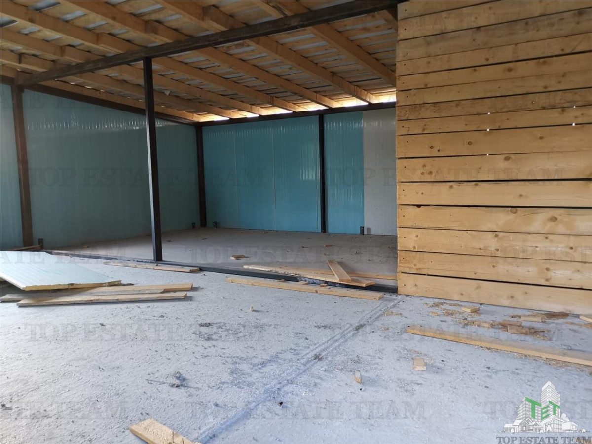 Adunatii Copaceni, teren 1212 mp, hala 136 mp, casa 37.5 mp cu pivnita 12 mp - foto 2