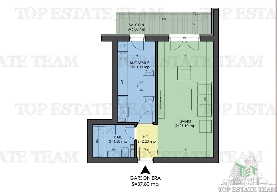 Garsoniera bucatarie inchisa+balcon in Prel.Ghencea-Bucuresti - foto 2