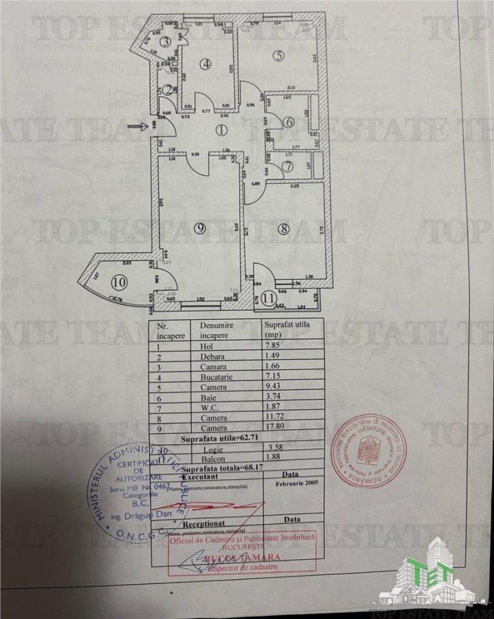 Apartament 3 camere de vanzare langa metrou zona Aviatiei Bucuresti - foto 12