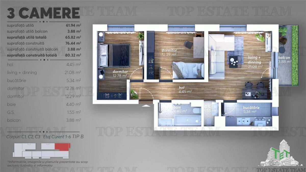 PROMOTIE Apartament 3 camere si 2 bai bloc nou sector 6 - foto 2